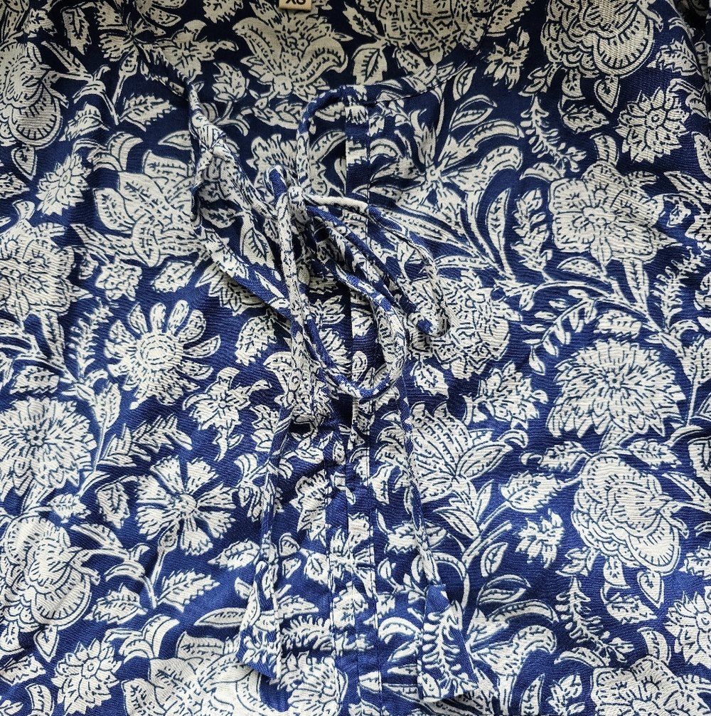 New House Of Sundar Maya Mini Floral Cotton Dress Made In India Handcrafted View 4